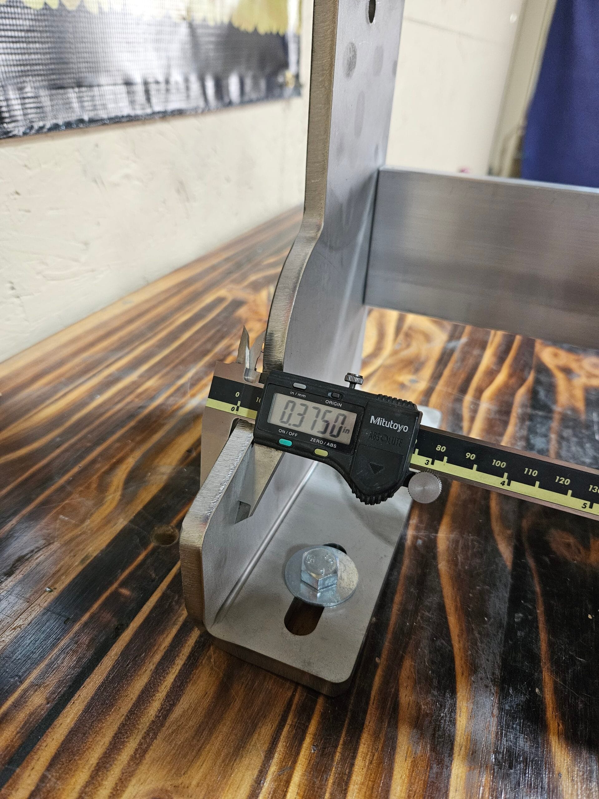 Torus CNC 2x72 belt grinder chassis with tracking and tooling arm.