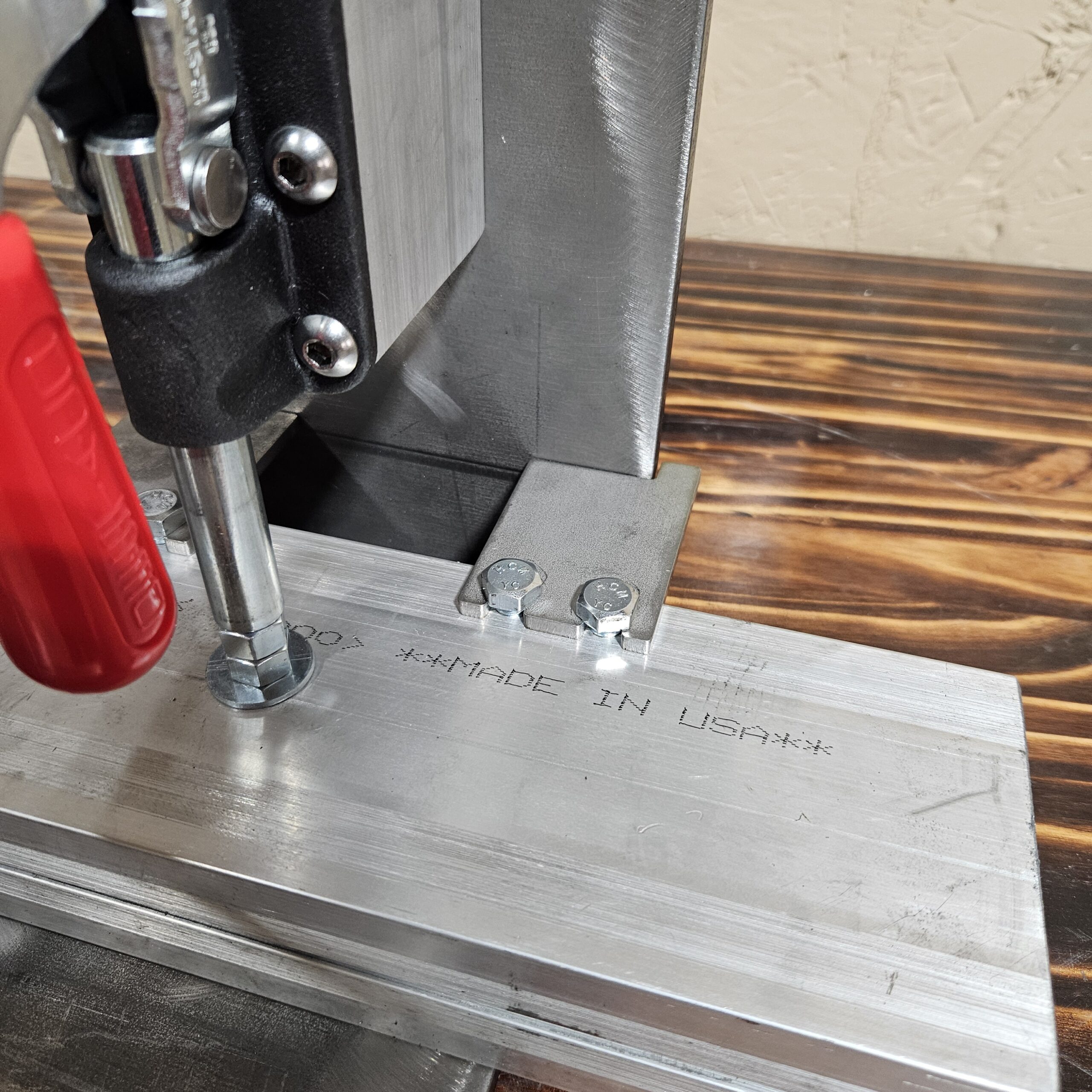 Aluminum knifemaking quench plates for heat treating blades.